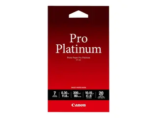 Canon Photo Paper Pro Platinum 100 x 150 mm - 300 g/m&#178; - 20 ark fotopapir - for PIXMA iP3600, MP240, MP480, MP620, MP980
