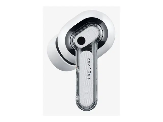 Nothing Ear (3a) - True wireless-hodetelefoner med mikrofon i øret - Bluetooth - aktiv støydemping - hvit 