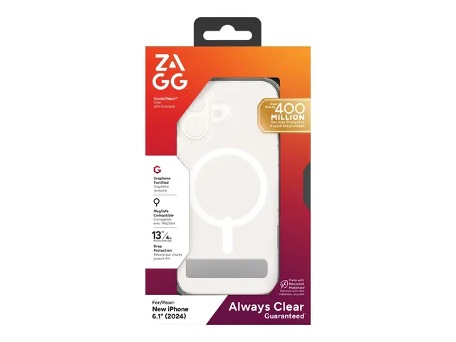 Zagg Crystal Palace Snap - Baksidedeksel for mobiltelefon med støt...