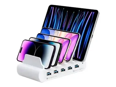 Compulocks 5 Port USB-C and USB-A Charging Dock with EU - Ladestas...