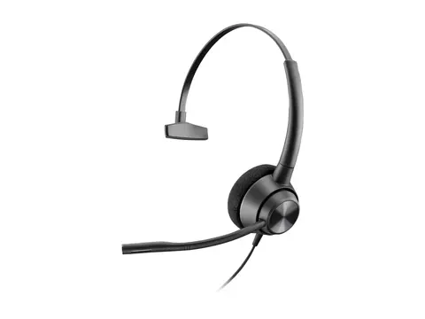 HP Poly EncorePro 310 - EncorePro 300 series hodesett - on-ear - kablet - Quick Disconnect - svart - Certified for Skype for Business