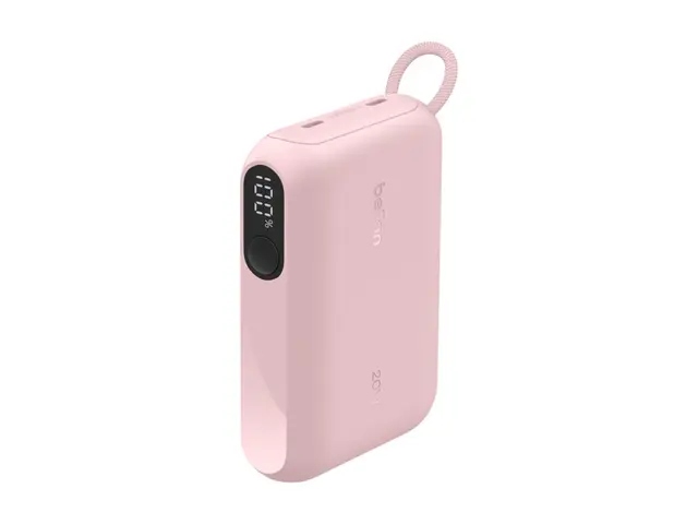 Belkin BoostCharge - Strømbank med skjerm 10000 mAh 20 watt PD 2 u...
