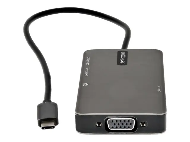 StarTech.com USB-C Multiport Adapter, to 4K 30Hz HDMI or 1080p VGA...
