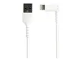 STARTECH.COM 2m / 6.6ft Angled Lightning to USB Cable - Heavy Duty MFI