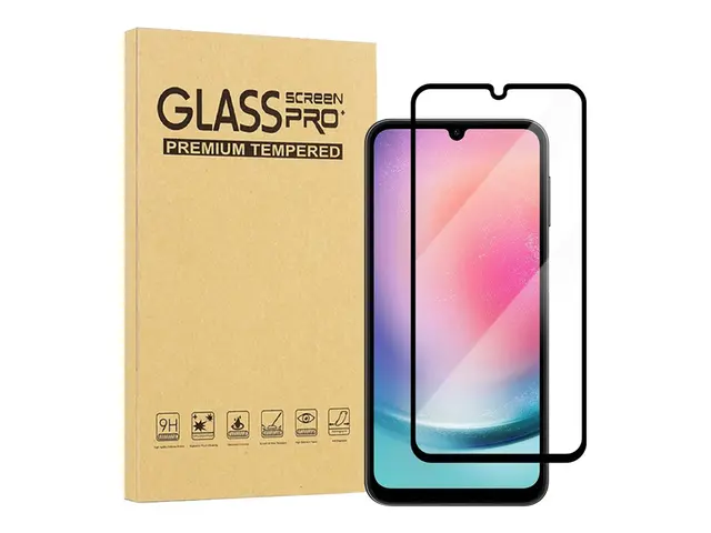 iiglo - Skjermbeskyttelse for mobiltelefon glass rammefarge svart ...