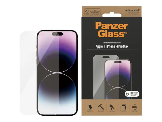 PanzerGlass - Skjermbeskyttelse for mobiltelefon klassisk passform...