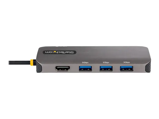 StarTech.com USB C Multiport Adapter, 4K 60Hz HDMI Video, 3-Port 5...