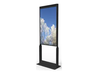 HI-ND Floorstand H - Stativ - for flatpanel black body/black side pillar - skjermstørrelse: 55" - plassering på gulv