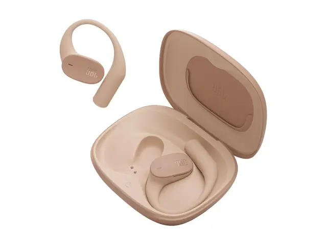 JBL Sense Lite - True wireless-hodetelefoner med mikrofon åpent øre - over-øret-montering - Bluetooth - beige 