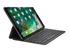 XCEED CoverKey - Tastatur og folioveske tr&#229;dl&#248;s - svart tastatur, svart boks