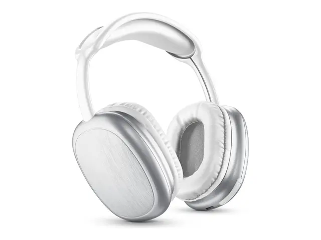 MUSIC SOUND Maxi2 - Hodesett full størrelse Bluetooth trådløs hvit