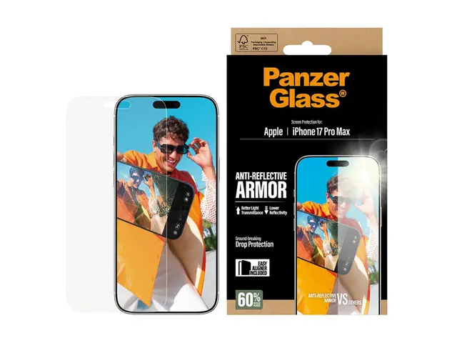 PanzerGlass - Skjermbeskyttelse for mobiltelefon anti-reflective a...