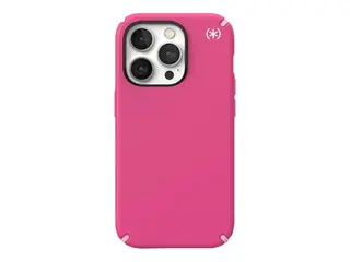 Speck Presidio 2 Pro - Baksidedeksel for mobiltelefon MagSafe-samsvar - hvit, blomsterrosa, digitalrosa - for Apple iPhone 14 Pro
