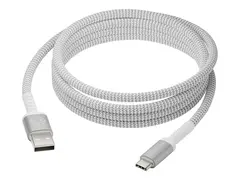 dbramante1928 re-charge - USB-kabel - USB (hann) til 24 pin USB-C (hann) USB 2.0 - 2.5 m - opptil 36 W kraftoverf&#248;ring, flettet kabel, 100 % resirkulert plast