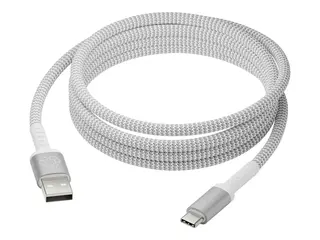 dbramante1928 re-charge - USB-kabel - USB (hann) til 24 pin USB-C (hann) USB 2.0 - 2.5 m - opptil 36 W kraftoverf&#248;ring, flettet kabel, 100 % resirkulert plast