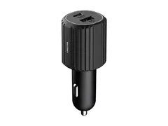 Unisynk - Bilstr&#248;madapter - 72 watt PD 2.0, PD 3.0 - 2 utgangskontakter (24 pin USB-C, USB-type A) - svart