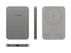 empower by PanzerGlass - Strømbank - 5000 mAh (USB-C) titan