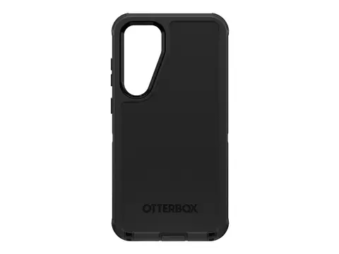 OtterBox Defender Series - Baksidedeksel for mobiltelefon robust - forsterkede hj&#248;rner - silikon, minneskumplast - svart - for Samsung Galaxy S25+