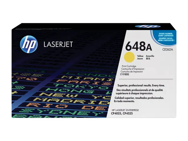 HP 648A - Gul - original - LaserJet - tonerpatron (CE262A) - for C...