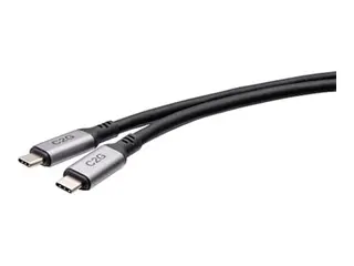 C2G - USB-kabel - USB-C (hann) til USB-C (hann) USB 2.0 / USB 3.2 / USB4 / Thunderbolt 3 - 30 V - 3 m - svart