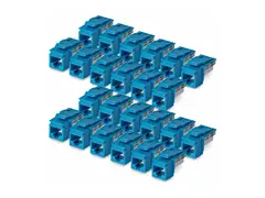 Startech - Trapes-jakk - 90°, 110 punch down CAT 6 - UTP - RJ-45 - blå - TAA-samsvar (en pakke 24)