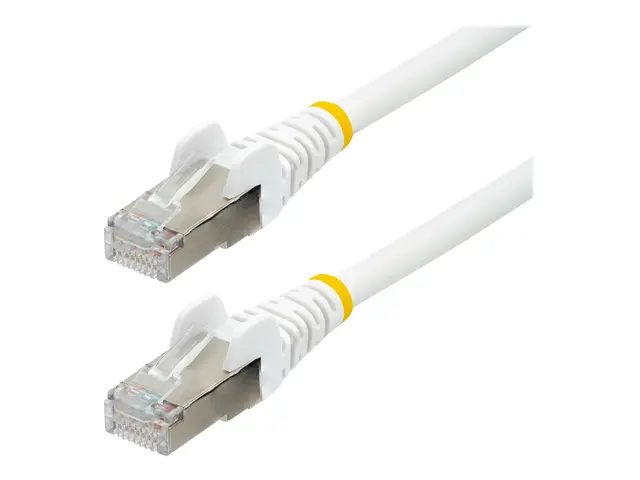 StarTech.com 1.5m CAT6a Ethernet Cable - White Low Smoke Zero Halo...
