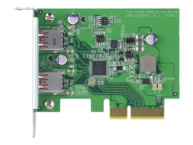QNAP QXP-10G2U3A - USB-adapter PCIe 2.0 x2 lav profil USB 3.2 Gen ...
