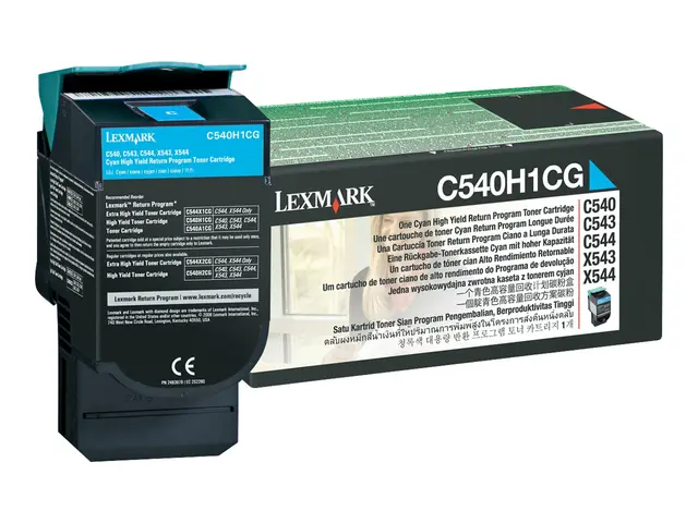 Lexmark - Høy ytelse - cyan - original - tonerpatron LCCP, LRP - f...