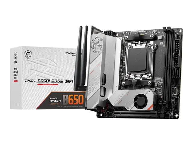 MSI MPG B650I EDGE WIFI - Hovedkort mini-ITX Socket AM5 AMD B650 C...