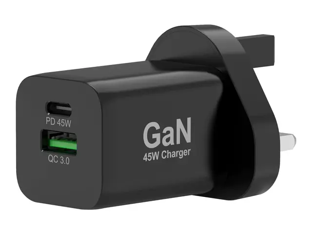 PORT Connect - Strømadapter - 45 watt - 3.4 A - PD, QC 3.0 - 2 utg...