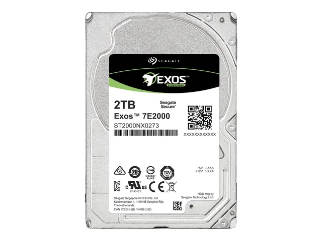 Seagate Exos 7E2000 ST2000NX0273 - Harddisk 2 TB intern 2.5" SFF S...
