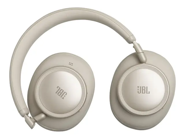 JBL LIVE 780NC - Hodetelefoner med mikrofon full størrelse - Bluetooth - trådløs, kablet - aktiv støydemping - 3,5 mm jakk - sand 