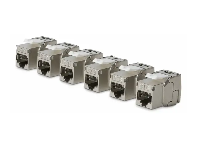 Startech - Trapes-jakk - 180°, toolfree - CAT 8 - STP - RJ-45 - sø...