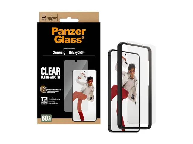 PanzerGlass - Skjermbeskyttelse for mobiltelefon - ultravid passfo...