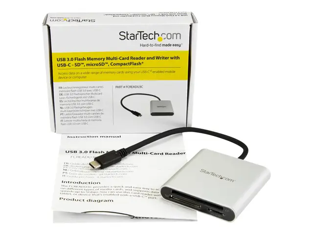 StarTech.com USB 3.0 Flash Memory Multi-Card Reader/Writer with US...