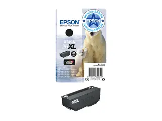 Epson 26XL - 12.2 ml - XL - svart - original blister - blekkpatron - for Expression Premium XP-510, 520, 600, 605, 610, 615, 620, 625, 700, 710, 720, 800, 810, 820