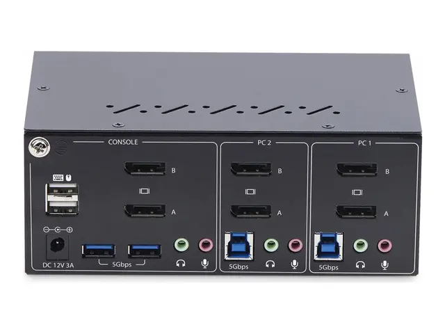 StarTech.com 2-Port Dual-Monitor DisplayPort KVM Switch, 4K 60Hz, ...