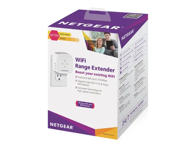 NETGEAR EX3110 - Rekkeviddeutvider for Wi-Fi 5 2.4 GHz, GHz