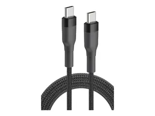 Insmat - USB-kabel - 24 pin USB-C (hann) til 24 pin USB-C (hann) USB 2.0 - 3 A - 2 m - up to 480 Mbps, USB-C Power Delivery (60W) - svart