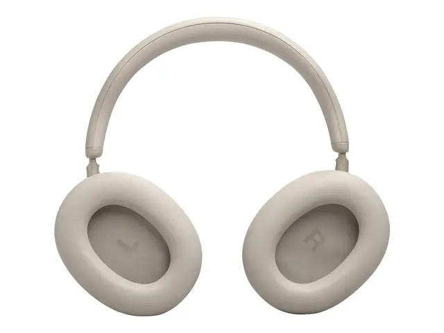 JBL LIVE 780NC - Hodetelefoner med mikrofon full størrelse - Bluetooth - trådløs, kablet - aktiv støydemping - 3,5 mm jakk - sand 