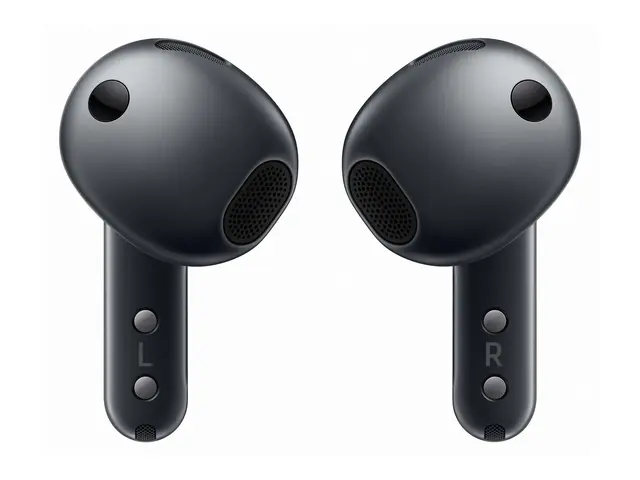 Samsung Galaxy Buds4 - True wireless-hodetelefoner med mikrofon i øret - Bluetooth - aktiv støydemping - svart 