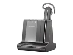 Poly Savi 8240-M Office - Savi 8200 series hodesett - DECT - tr&#229;dl&#248;s - svart - Certified for Microsoft Teams
