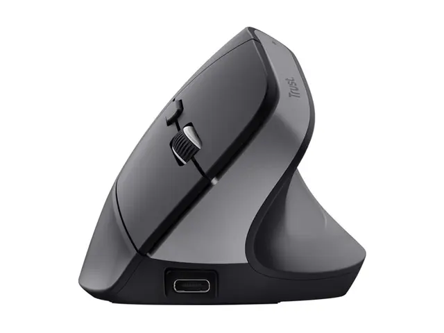 Trust Bayo+ - Vertikal mus ergonomisk høyrehendt optisk 6 knapper ...