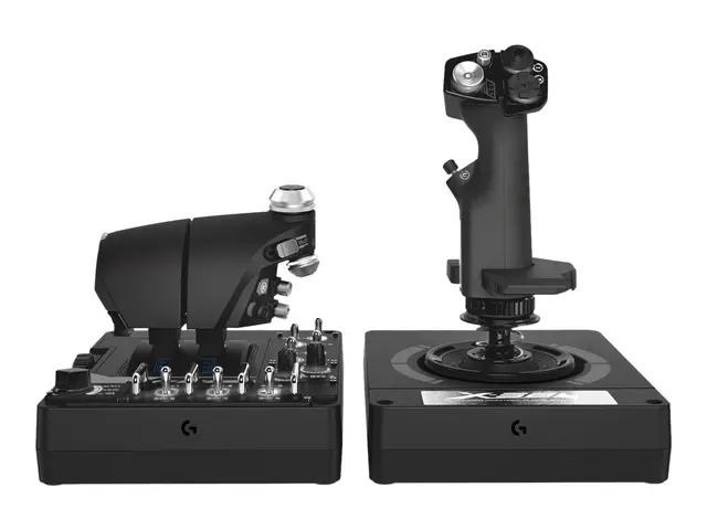 Logitech X56 H.O.T.A.S. - Joystick og gasspedal - kablet - for PC