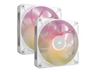CORSAIR iCUE Link RX140 MAX RGB Starter Kit Kabinettvifte - 140 mm - hvit (en pakke 2)
