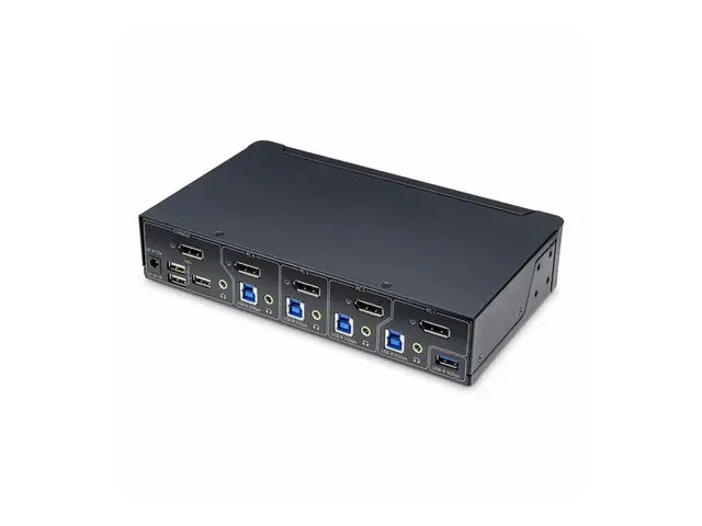 StarTech.com 4-Port DisplayPort KVM Switch, 4K 60Hz, TAA Compliant...