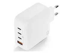 Andersson WLC-G2500 - Strømadapter - 100 watt 5 A - PD 3.0, QC 3.0, PD/PPS - 4 utgangskontakter (USB-type A, 24 pin USB-C) - hvit