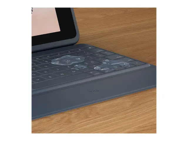 Logitech Rugged Combo 3 - Tastatur og folioveske Apple Smart conne...
