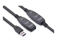 Elivi - USB-utvider - USB 3.0 - 4-pins USB type A / 4 stifts USB-type A (hunn) opp til 15 m
