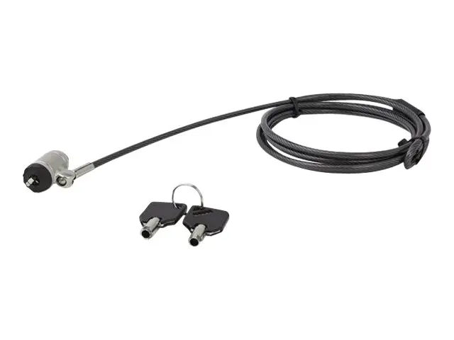 StarTech.com 6ft (2m) Laptop Cable Lock with Keys, Keyed Security ...